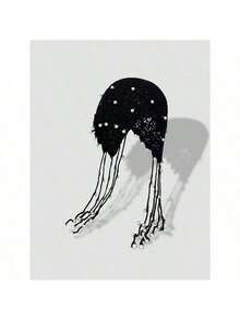 1pc Women's Handmade Crochet Hollow Out Beanie Hat, Lightweight Knitted Tassel Decor Cap, Fashion Headwear For Summer Sun Protection, Boho Style, Suitable For Mother And Daughter, Women Vacation, Halloween - Nhiều màu - Xem 13