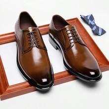 男士正装牛津皮鞋，经典商务正装鞋，系带绅士皮鞋，适合日常办公，透气耐穿，复古舒适，亦可作为婚鞋穿着。 - 5011-3zs - 查看 5