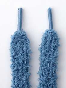 Winter New Plush Shoelaces Replacement, Cute Fluffy Flat Shoelaces, Suitable For Women Sneakers, Canvas Shoes Laces Replacement - Multicolor - View 12