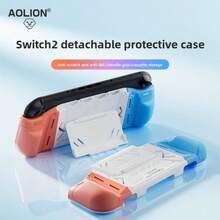 AOLION Detachable Protective Case With Card Slot Storage For Nintendo Switch 2 Console - White - View 8