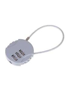 Lacăt cu combinație cu 3 cifre din sârmă de oțel colorată aleatorie - Lacăt cu parolă pentru bagaje și biciclete din metal durabil, fără baterii, accesoriu de călătorie și ciclism, lacăt pentru bicicletă