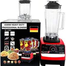 Professional Countertop Heavy-Duty Commercial Blender With Copper Motor, 2L  Jar, Variable Speed & Pulse, Ice Crusher Smoothie Maker For Shakes, Frozen Drinks, Hot Soup – Red - Xem 10