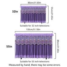 1个32/42/55英寸时尚超薄电视防尘罩，适用于桌面和壁挂式电视，电视开机时无需取下即可使用，既美观又实用，不影响观看体验。 - 彩色 - 查看 7