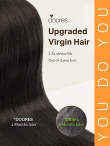 DOORES 7片装夹式接发片，100%真人发，深棕色，14-24英寸，115克，Remy接发片，适用于夹式真人发，隐形直发，浓密丝滑，打造蓬松自然的直发造型，长款夹式接发片，适合头发稀疏的男女，冬季圣诞节角色扮演/校园/约会之夜等场合。 - S2 - 查看 2