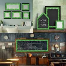 Classroom Border Decor Bulletin Board Stickers, Containing Elements Such As Planets, Green Clovers, Landmarks, Rainbows, Suitable For Back To School Classroom Blackboard, Bulletin Board, Desks, Study Area, Walls And Windows Decoration, Also Can Be Used For Gift Packaging And Party Arrangement, Creating A Warm And Joyful Atmosphere. - Announcement Border Sticker - View 7