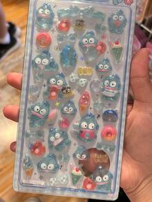 Gukha，Y2K，晶莹剔透，可重复粘贴/自粘，清新甜美/简约美学/蝴蝶/动物图案，手机贴纸，笔记本贴纸，水瓶贴纸，汽车贴纸，DIY手账贴纸 - 彩色 - 查看 6