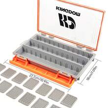 KINGDOM 1pc Waterproof Sealed Bait Storage Box, Durable And Pressure-Resistant With A Large Capacity, Adjustable Dividers, 360° Waterproof Gasket, Ultra Tough Construction, PP Plastic - Multicolor - View 4