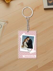 定制“我爱我的女朋友”脸部钥匙扣，可定制照片和文字，情人节礼物，女友照片钥匙扣，女友照片亚克力钥匙扣，送给男友的礼物，情侣照片肖像钥匙扣，“我爱我的女朋友”钥匙扣，情人节送给男友的礼物，照片钥匙扣，情侣钥匙扣，情人节送给他的礼物，情侣钥匙扣礼物 - 彩色 - 查看 13