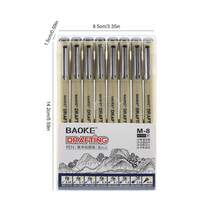 3/5/8/12pcs Drawing Black Fine Line Pen, Fine Nib Manga Marker For Artist Illustration, Sketching, Art Painting, Animation, DIY Gift Items - Black - View 10
