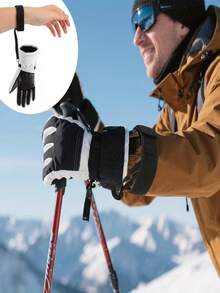 2pcs Ski Glove Safety Wrist Strap, Durable Adjustable Glove Leash, Unisex Hanging Outdoor Glove Accessory With Keychain, Practical Accessory For Snowboarding, Mountaineering, Outdoor Activities, Essential Winter Skiing Gear - Multicolor - View 7
