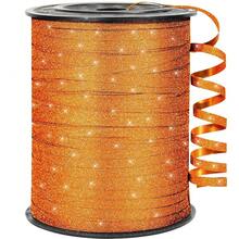 500 Yards Sparkle Orange Curling Ribbon For Gift Wrapping, 1/5 Inch Wide Balloon Ribbon String For Florist Flower, Crafts, Wreaths, Bows MaFKing, Birthday Party, Wedding - ShinyOrange - View 1