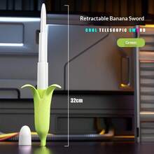 New 3D Printed Vegetable & Fruit Series Telescopic Sword Portable Stress Relief Creative Toy Decoration, Stress Relief, Emotion Soothing, Gift, Holiday Gift, Birthday Gift, Perfect Gift - Multicolor - View 6