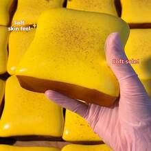 新款超柔软覆盆子吐司慢回弹捏捏乐，舒缓压力，节日、生日送礼佳品，完美礼物 - 彩色 - 查看 6