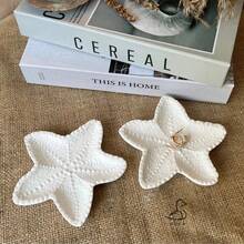 DIY Resin Mold Ocean Starfish Asymmetrical Tray Dish Vanity Tray Mold, Plaster Drip Glue Mold Starfish Shaped Jewelry Tray, Silicone Mold Suitable For DIY Handmade, Daily Tray Making, Candle Holder Making - White - View 8