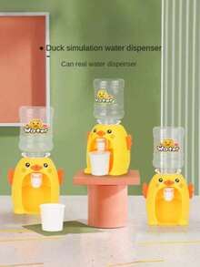 Mini Water Dispenser Toy, Cute Kitchen Playset Juicer With Real Water Cup, Random Sticker Included - Multicolor - View 7