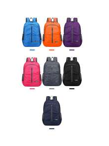 Outdoor Casual Large Capacity Lightweight Foldable Backpack, Suitable For Outdoor Sports, Travel, Hiking, Made Of Nylon Fabric - A - View 2