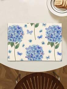 1pc Floral Pattern Table Runner/Placemat, Suitable For Holidays, Parties, Birthdays, Dinners, Kitchen & Dining Room Table Decor, All Season Home & Living Textile Decoration - Multicolor - View 4