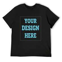 Custom Shirt, Personalised Shirt, Custom T-shirt, Custom tee Printing with your Logo or Design or Text T-Shirt 2025 new model - Negro - Ver 1