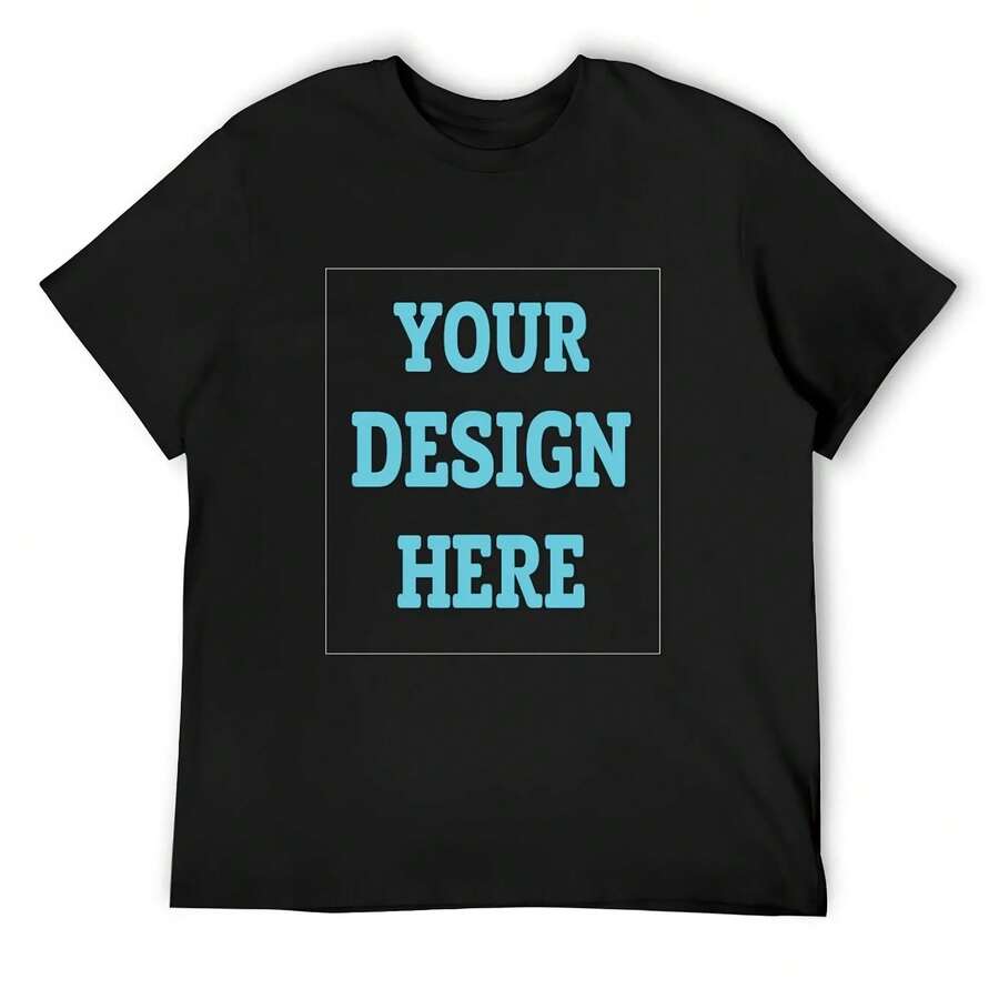 Custom Shirt, Personalised Shirt, Custom T-shirt, Custom tee Printing with your Logo or Design or Text T-Shirt 2025 new model - Negro - Ver 1