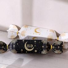 20个/包 月牙形黑色、金色、白色箔纸糖果礼盒，节日派对DIY烘焙饼干、糖果、巧克力包装纸盒套装 - 彩色 - 查看 5