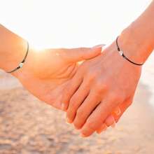 Heart Infinity Couple Bracelet, Unisex, Best Friend/Loyal Friend/Friend Promise Gift, Couple/Unisex, Friendship Wish Bracelet, Valentine's Day Gift: Clothing, Shoes, And Jewelry - B: Yin Yang - 查看 5