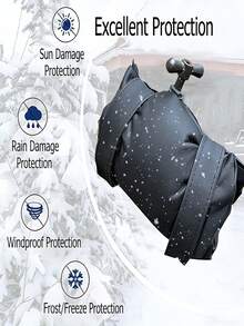 Thickened Faucet Anti Freezing Insulation Cover Outdoor Water Pipe Anti Freezing Dust Cover To Prevent The Faucet From Freezing Winter Anti-Freezing & Insulation Artifact Faucet Warming Cover In Winter Reusable Hose Bibs Insulated Spigot Cover Easy To Remove For Home Garden Kitchen Various Outdoor Environments Winter Essential - Multicolor - View 5