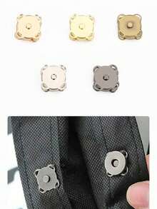 4/10/20 Cặp khuy bấm nam châm - Khuy nam châm ẩn màu vàng dùng cho quần áo, túi xách, may vá & thủ công, khuy may tự làm, phụ kiện thời trang cho quần áo & túi xách - vàng - Xem 9