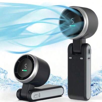 Quạt điện 3 trong 1 sạc được, thiết kế cầm tay và đeo cổ gấp gọn 2 chiều, pin 3600mAh, máy điều hòa cá nhân bỏ túi tiện dụng cho thể thao ngoài trời, cắm trại, trường học và văn phòng.