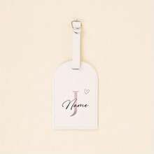 1 بطاقة تعريف حقيبة السفر مخصصة بالاسم الأولي [بطاقة تعريف حقيبة السفر مخصصة]، بطاقة تعريف حقيبة السفر من جلد البولي يوريثان بحرف من A إلى Z باللون الوردي | بطاقة تعريف حقيبة السفر مطبوعة بطراز رجعي أنيق، مناسبة للسفر، حقيبة السفر، هدية عيد الميلاد والزفاف، بطاقة تعريف حقيبة السفر مع بطاقة خصوصية، بطاقة تعريف حقيبة السفر والحقيبة الظهر المخصصة، بطاقة هدية، هدية سفر يدوية، هدية لوصيفة العروس - أبيض - مشاهدة 9