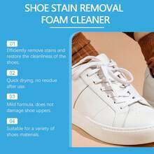 Jakehoe鞋履清洁泡沫，温和清洁白色鞋履，去除泛黄边缘和污渍