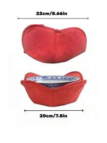 两件套微波炉碗架带把手 - 可折叠、防滑、微波炉安全托盘、耐热微波炉碗架，适用于热碗碟，微波炉垫、隔热垫、桌面保护垫、食品非接触式、耐用、多功能餐垫、锅垫 - 彩色 - 查看 11