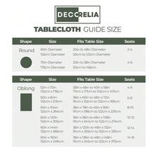Waterproof Round Tablecloth For Round Dining Table, Decorative Rustic Wipeable Table Cloths Cover Indoor Outdoor Use For Holiday,Wedding, Kitchen (70 Inch,Round (4-6 Seats),Dark Green),DarkGreen70inchRound - DarkGreen70inchRound - View 5