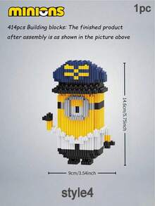 Linkgo Connection Building Blocks Dave Stuart Funny 3D Model Anime Minions Mini Brick Figure Toy For Christmas Gift - Multicolor - View 11