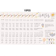 10张性别揭晓婴儿派对游戏卡片，德语版