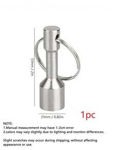 2/5/10个装钥匙扣磁铁金属检测工具，强力稀土钕磁铁，用于检测铁、钢和假金属，口袋大小，可用于金银首饰鉴别，便携式钥匙扣，适用于钱包钥匙，耐用圆形磁铁配件，母亲节礼物 - 銀色 - 查看 18