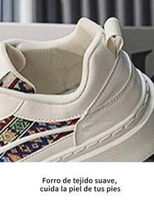 Zapatillas ligeras y transpirables de PU con puntera redonda y cordones para hombre, suela gruesa y diseño en bloques de color. Estas zapatillas informales para hombre presentan un diseño de puntera redonda con un patrón urbano único y una confección moderna, lo que las hace perfectas para la calle, el trabajo y el deporte. Esta edición limitada es un calzado deportivo casual versátil para skateboarding, ideal para hombres jóvenes. - Rojo - Ver 8