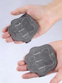 1 Paar Katzenpfoten 4-Finger Leder Trainingshandschuhe, rutschfeste Silikon Herren Gymnastikhandschuhe für Klimmzugstange Training, Handschutz aus Eisen - Verschiedenfarbig - Übersicht 3