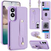 OUKNOEO 时尚斜挎包及仿皮手机壳,兼容 17 Air、16e、15、14、13、12、11 Pro、XS Max、7、8 Plus、XR、SE、S26、S25 Edge、S24、S23、S22 Ultra Plus、A13、A14、A15、A16、A35、A36、A53、A54、A55、A37、A57、A56、Z Fold 7、FE 6、5、4 - 淡紫色 - 查看 75