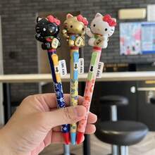 Bộ 3 bút bi xoay ngộ nghĩnh, bút bi khô nhanh dành cho học sinh, bút bi học sinh, văn phòng phẩm - Nhiều màu - Xem 1