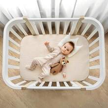 2 Packs Muslin Bassinet Sheets, Soft Bedside Sleeper Bassinet Sheets, Compatible With Baby Delight, Dream On Me, AMKE And Other Rectangle Mattress, Bedside Sleeper Bassinet Fitted Sheets For Boys And Girls