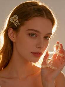 5-Piece Clear Amber Pattern Claw Clips - Minimalist Ins Style Hair Clamps, Non-Slip Hair Accessories For Daily Makeup & Updos