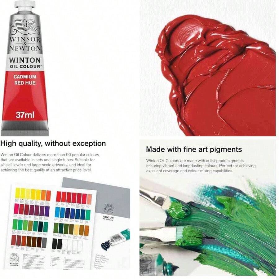 Winsor & Newton Winton Pintura al leo, Blanco (Soft Mixing White 415), 37-ml Tube, 1 Unidad - tubo de 37 ml+blanco (soft mixing white 415) - Ver 1