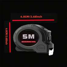 1pc Retractable Ruler, Stainless Steel Material, Single-Sided Scale, Waterproof Portable, Hollow Design, Suitable For Home, Agriculture, Industry, Woodworking And Other Uses. Ruler. Industrial Ruler.