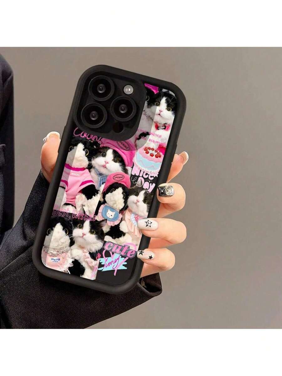 Fast EU Shipping (DE & ES)Mädchenhafte Katze  17 Pro Max Hülle 14 Apple 13 Matt 12/15 Hohe ÄsthetikSamsung