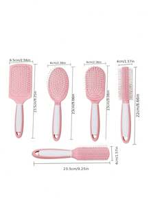 1pc Hair Brush - Anti-Static Air Cushion Massage Brush, Hair Curling Brush, Inward Curling Portable Roller Brush, 5 Styles - Multicolor - View 7