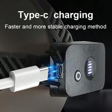 IR Sensor LED Headlamp Yellow Light Rechargeable Headlight With COB Light 2*30W LED 8 Modes Head Flashlight Zoomable Outdoor Camping Lantern - Black - View 10