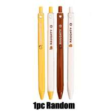 水豚主题可擦塑料笔 | 0.5mm 细笔尖，速干墨水，轻巧可伸缩走珠笔，内置橡皮擦，黄棕色设计，大容量多层铅笔盒，返校必备办公用品，情人节礼物 - 彩色 - 查看 15