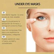 JAYSUING Parches Oculares de Colágeno con Partículas de Oro - 60 unidades.Mascarillas para la cara Tratamiento Intensivo para Reducir Ojeras, Hinchazón y Líneas de Expresión. Hidratación Profunda, Efecto Lifting y Piel Firme. Textura Suave y Adecuada para Todo Tipo de Piel. - Collagen - Ver 3