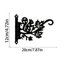 8英寸 x 4.6英寸黑色金属可爱老鼠造型花园挂钩，螺丝安装简便，适用于悬挂花篮、欢迎标牌、室内/室外花园装饰、防锈户外花盆、喂鸟器等。 - 彩色 - 查看 8