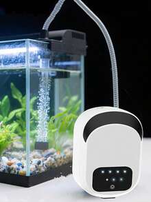 USB便携式鱼缸氧气泵，可调节气流大功率增氧机带排气阀，超静音两用鱼缸增氧泵